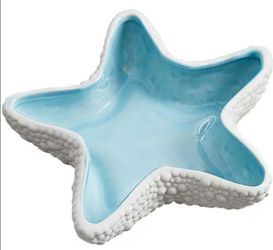 Ceramic Aqua Starfish Tray