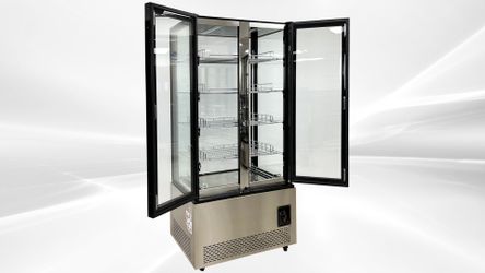 NSF 4 Sided Glass Standing Gelato Freezer Display DL-600F