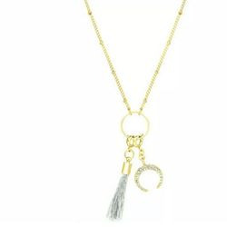 INC International Concepts Gold-Tone Charm Pendant Necklace