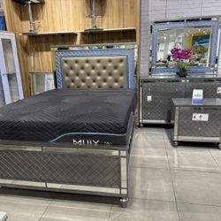 4pc Queen Bedroom Set 🔥 Take It Home With Only $50 Down 