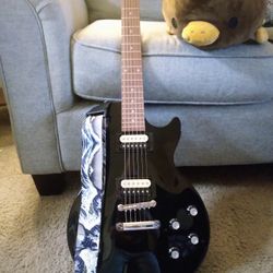 Black Epiphone Guitar 