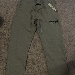 Dark Oatmeal Essentials Uncuffed Sweats