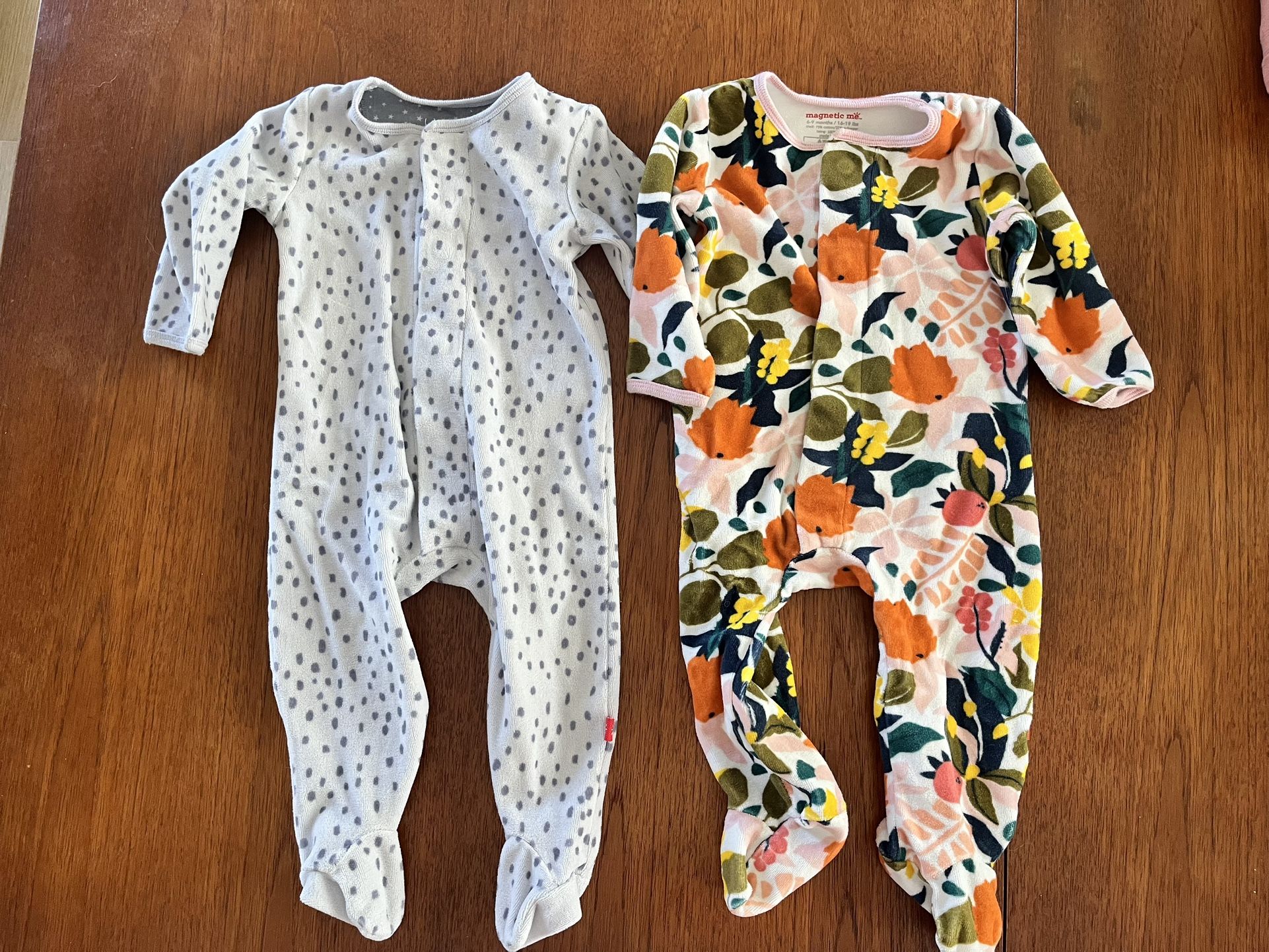 Magnetic Me Fleece Footed Pajamas 6-9mo