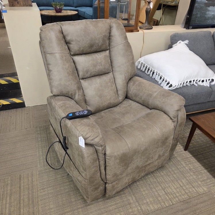 Taupe FLEXSTEEL Power Recliner