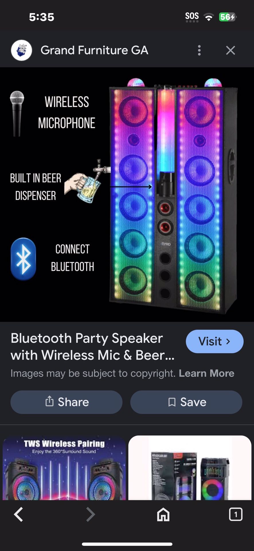 LED PARTY BLUETOOTH SPEAKER