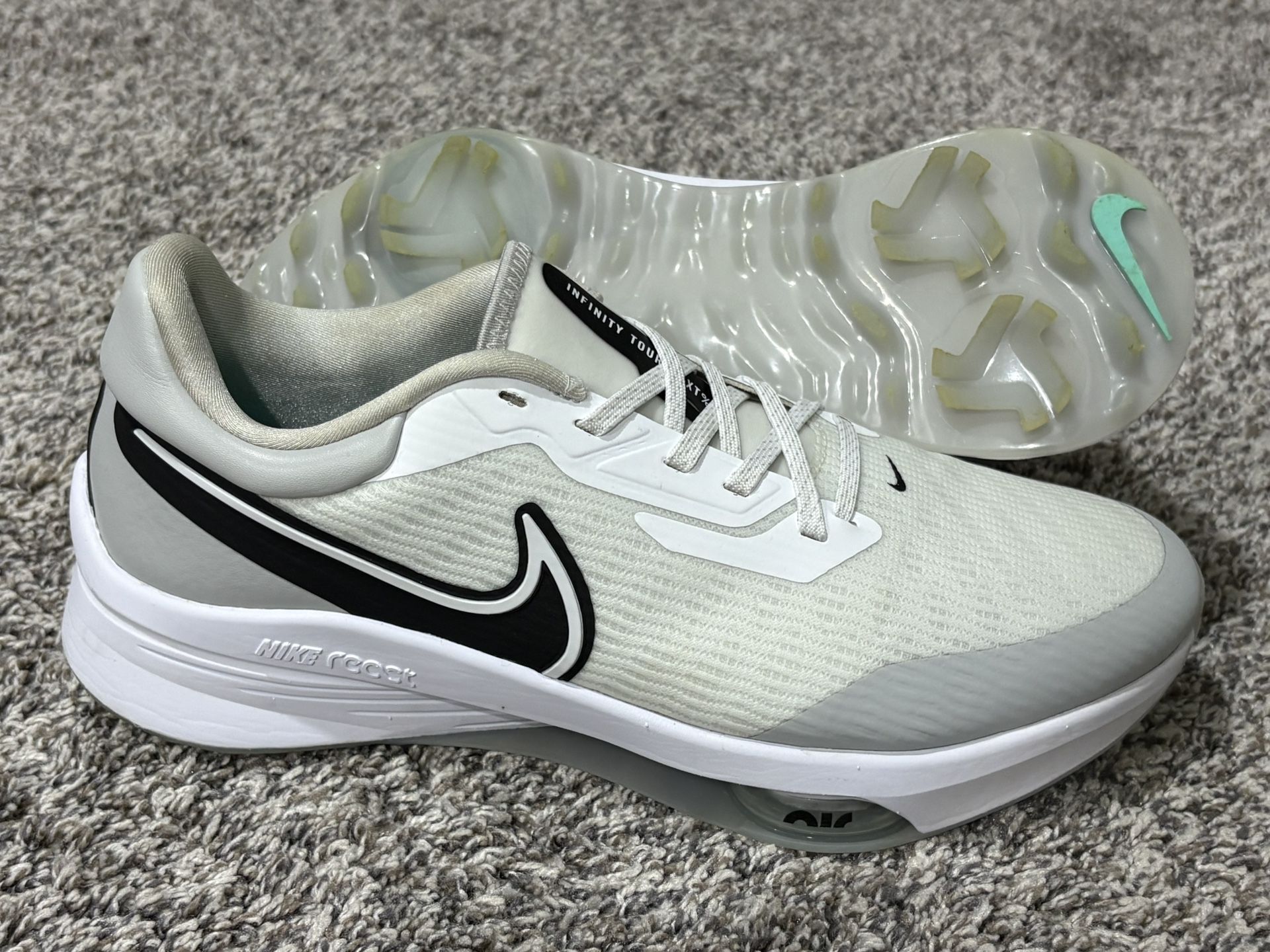 Men’s NIKE ‘Air Zoom Infinity Tour NEXT%’ White Golf Shoes - Size 9