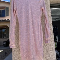Light Pink Sequin Dress