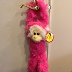 Toy Network 24” Plush Pink Hanging Monkey