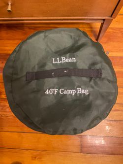 L.L. Bean Poly-Cotton Camp Sleeping Bag 40F Youth