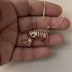 14k gold plated necklace