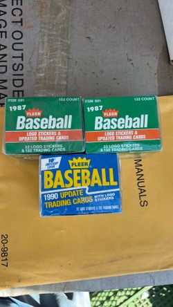 Sealed fleer 1(contact info removed) baseball card boxes sealed