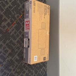 LED Red/Green Exit Sign Combo With Battery Back-up