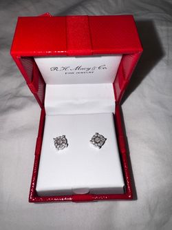 Macys diamond stud earrings