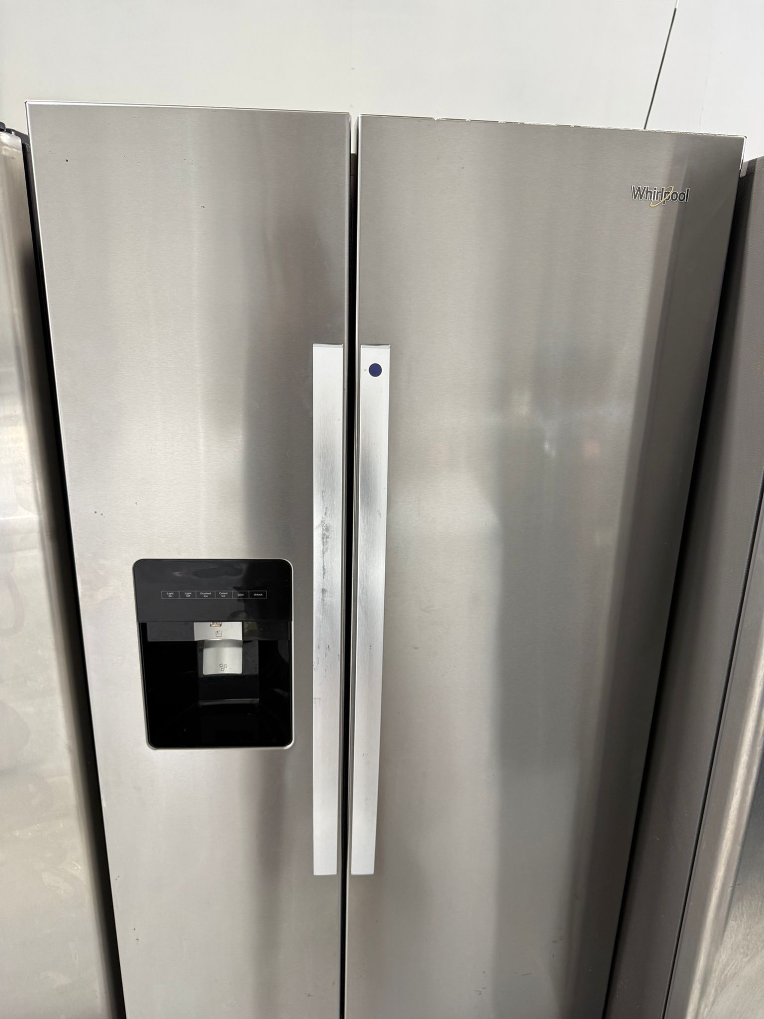 Refrigerator Whirlpool Side By Side Stainless Steel 
