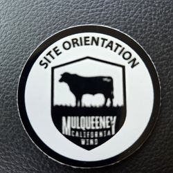 MULQUEENEY CALIFORNIA WIND STICKER  - HARDHAT  - Approx 2"