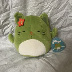 8” Ms Miss Green Cactus Cat Squishmallow