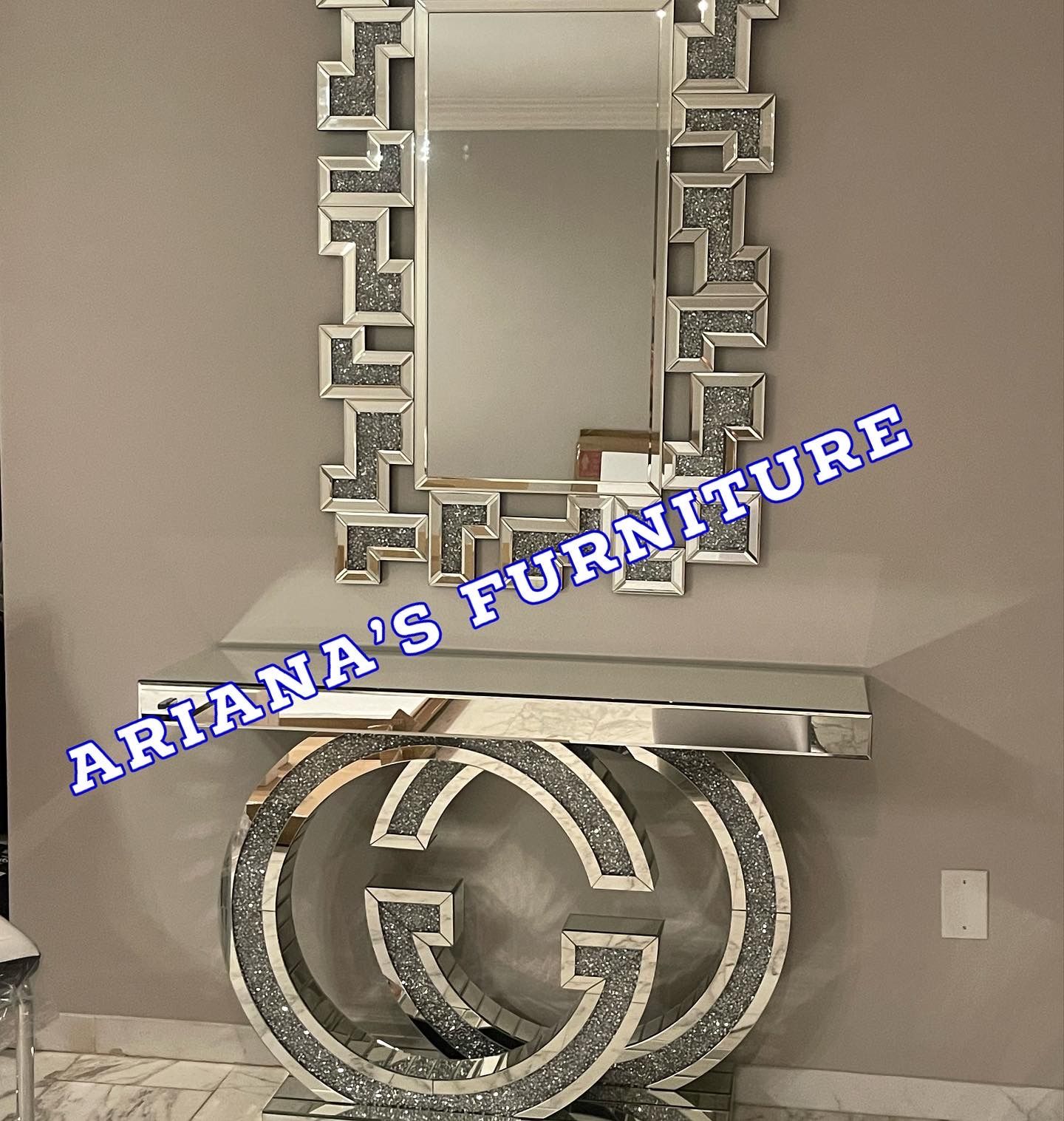New GG Console Table + Mirror Set