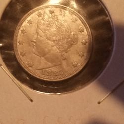 1883 U.S Nickel, V, Au, Unc!