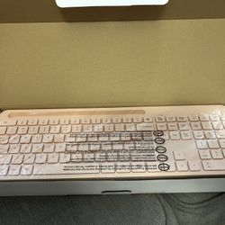 Pink Wireless Keyboard And Mouse