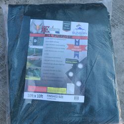 10ft × 10ft Super Heavy Duty Mesh Shade In Dark Green