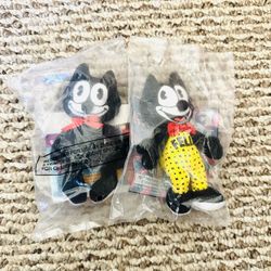 VTG FELIX THE CAT 1996 Wendy's Stuffed Toy Lot NEW SEALED