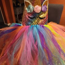 Girls Unicorn Tutu Dress