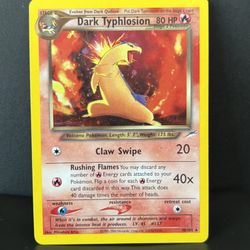 Dark Typhlosion Pokémon Card
