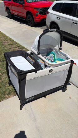 Graco Bassinet , Pack and Play, and Changing topper