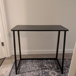 Foldable Flat Mini Table Desk Black