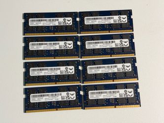 Lot of 8 32GB DDR4 3200MHz Ramaxel RAM  2Rx8 PC4-3200AA-SE1-11
