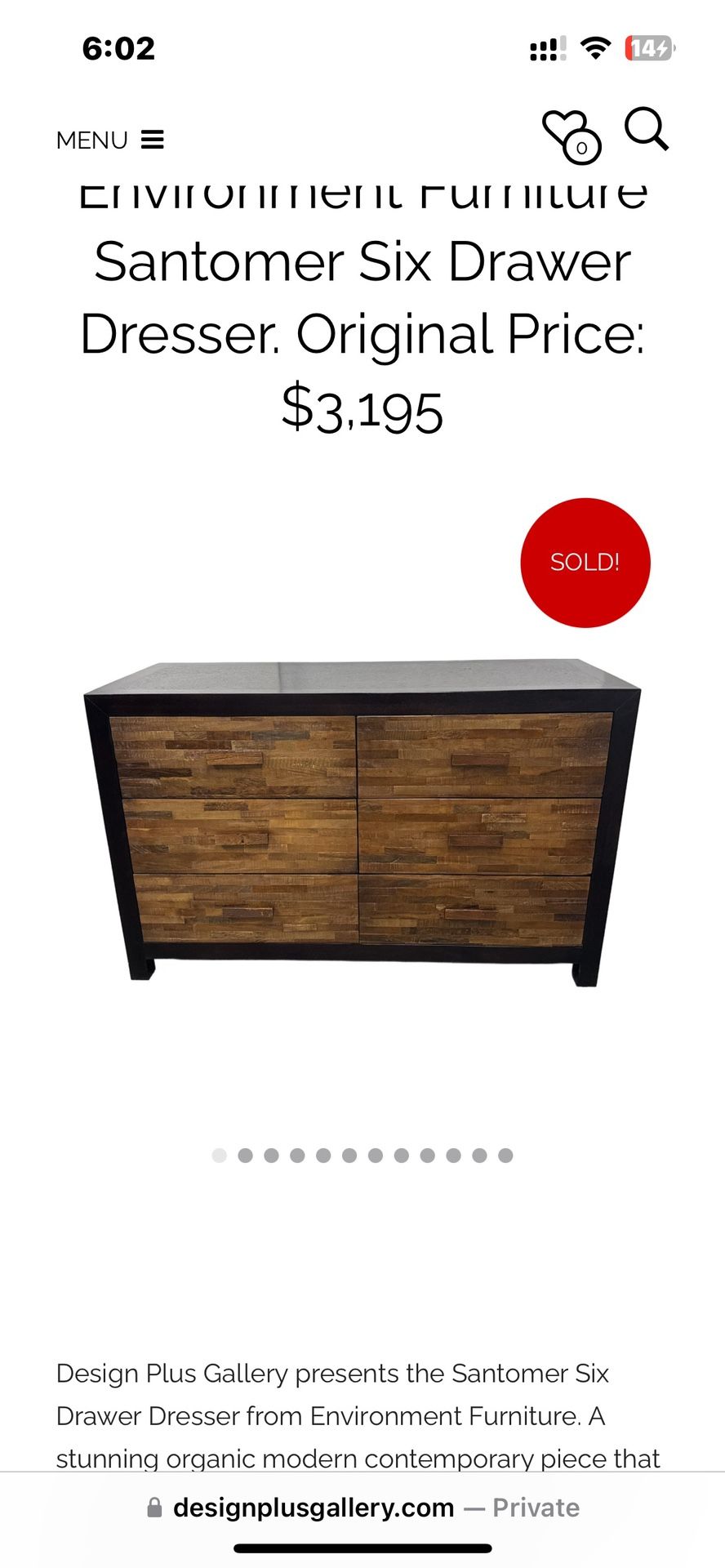 Santomer Dresser Designer