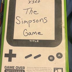 Simpsons Game, The Xbox 360 Game For Sale