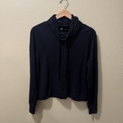 Women’s Small Athleta Black Cowl Neck Long Sleeve Pullover Sweatshirt