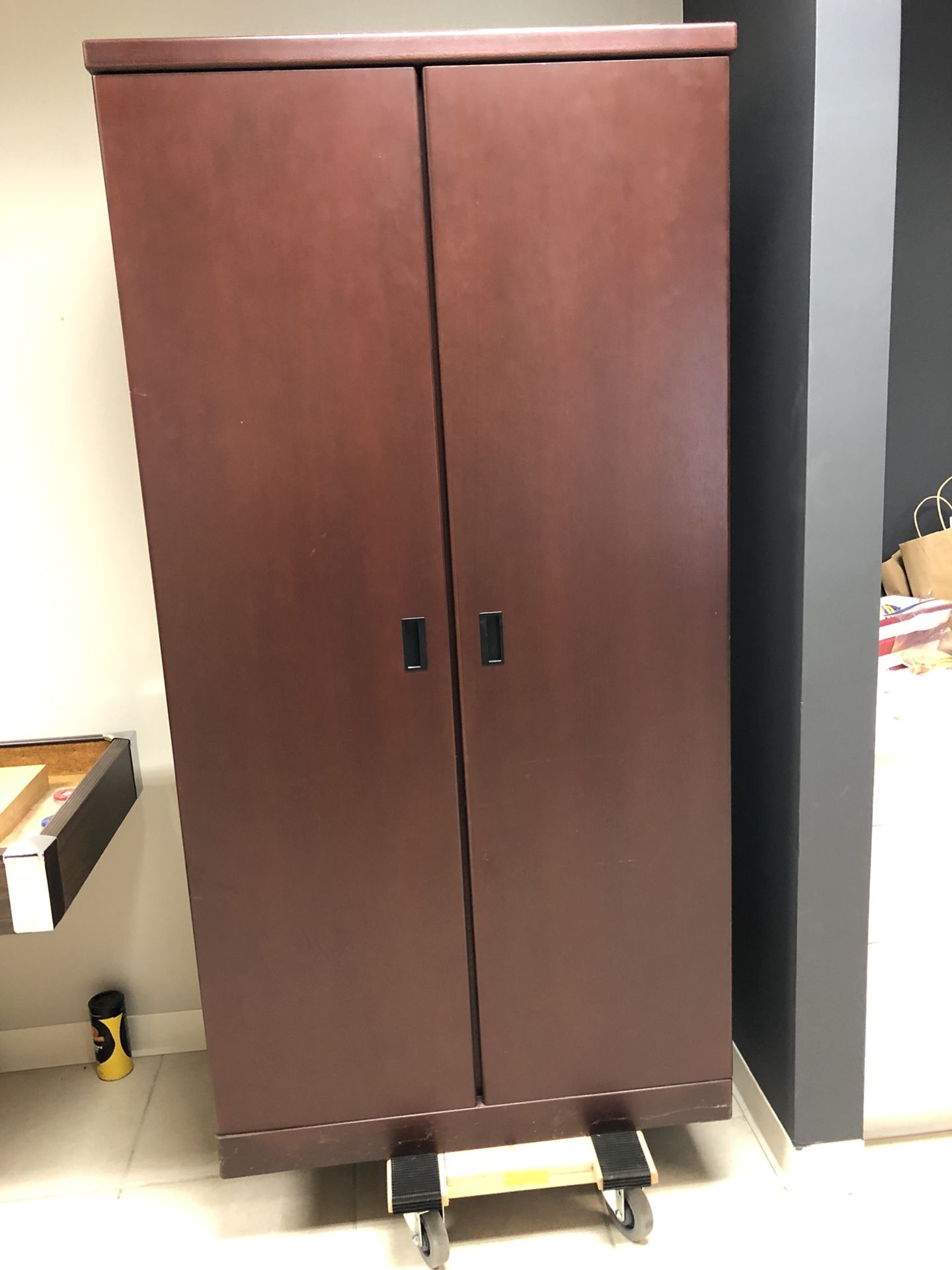 Wood wardrobe/storage Unit