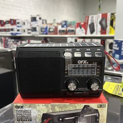Qfx 6 Band Radio Solar Panel Linterna Bt R-38
