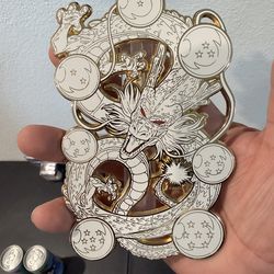 White and gold Dragon ball Z figpin