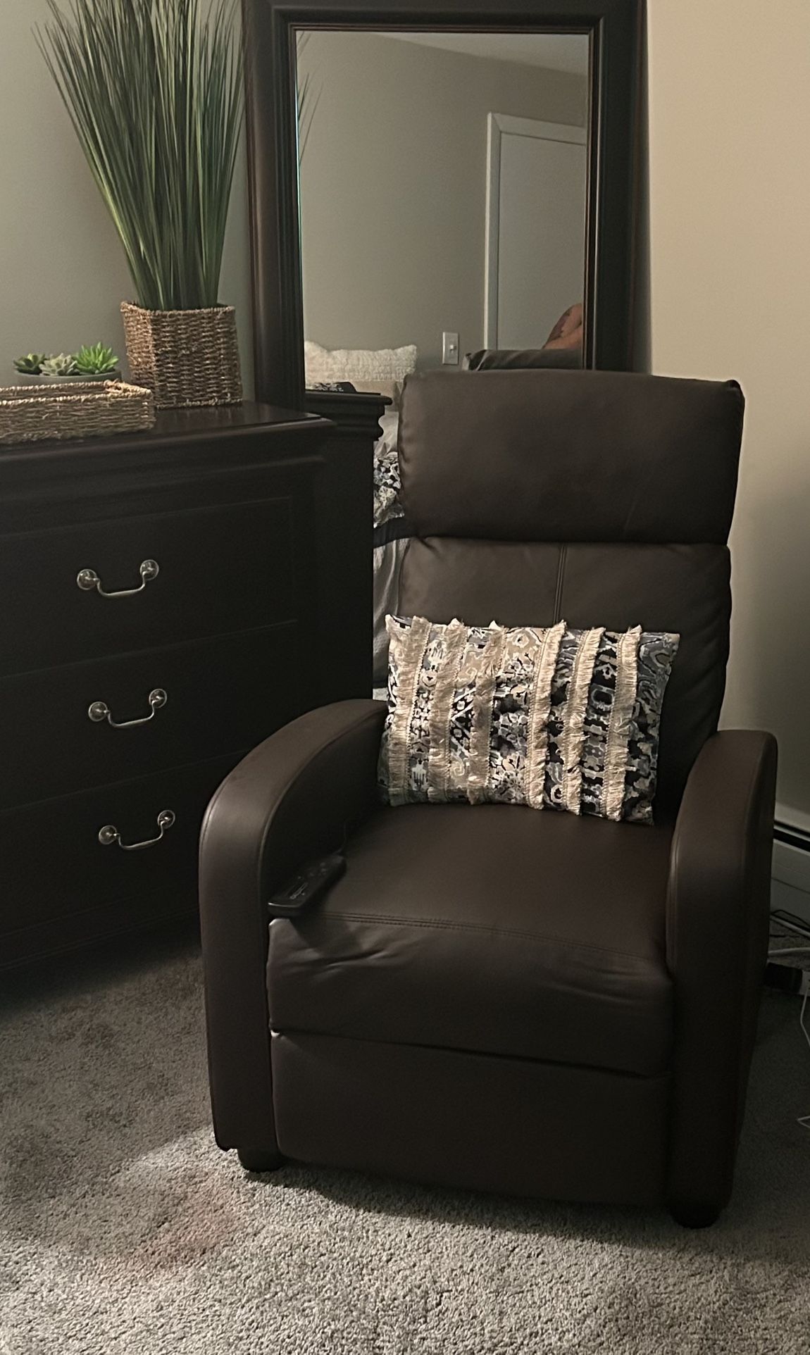 Brown Recliner W/ Massager