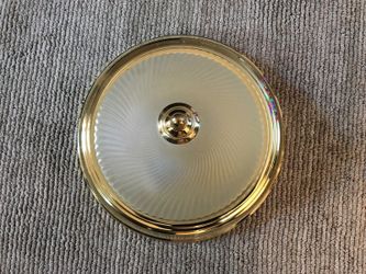 Ceiling light fixture’s. “gold “ set of 2 Only $10.00 Each