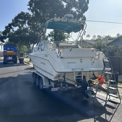 Boat Rinker 27 Foot And Aluminum Trailer !