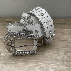 White Bb Belt 