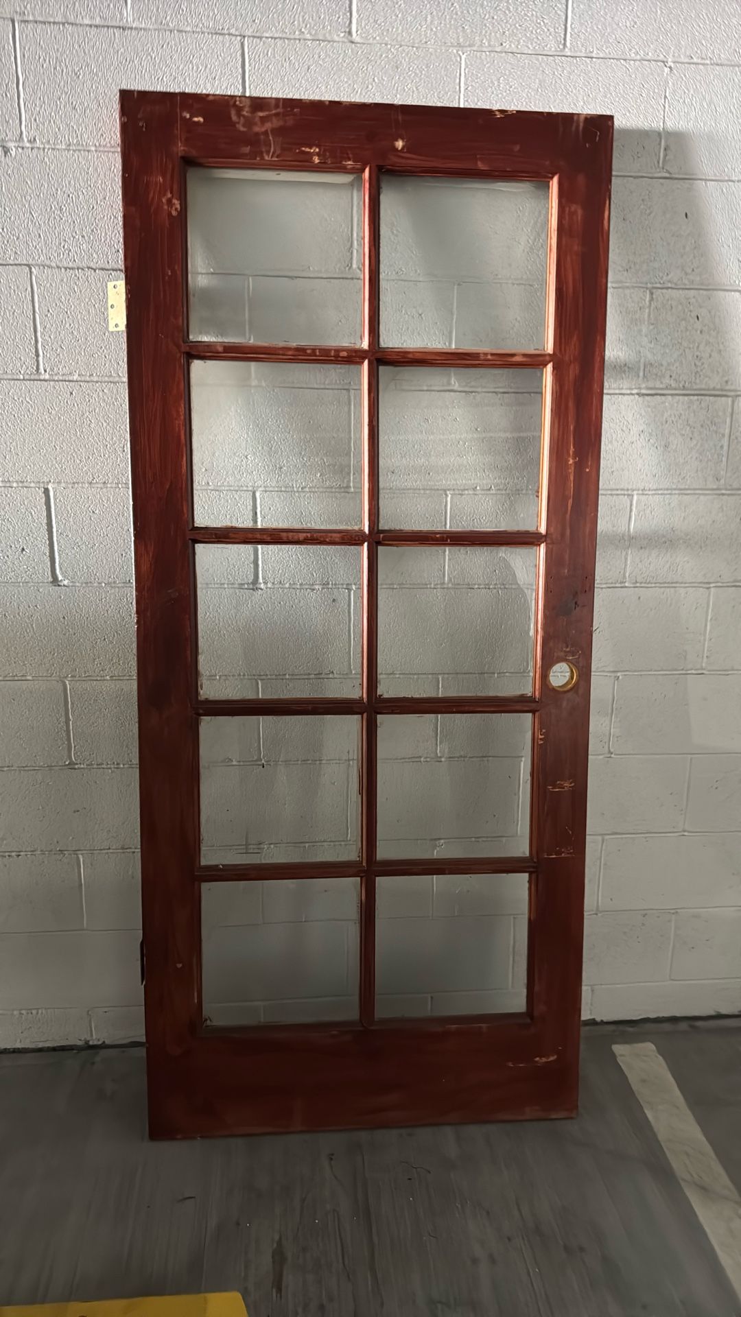 wood glass doors