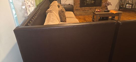 Brown sofa