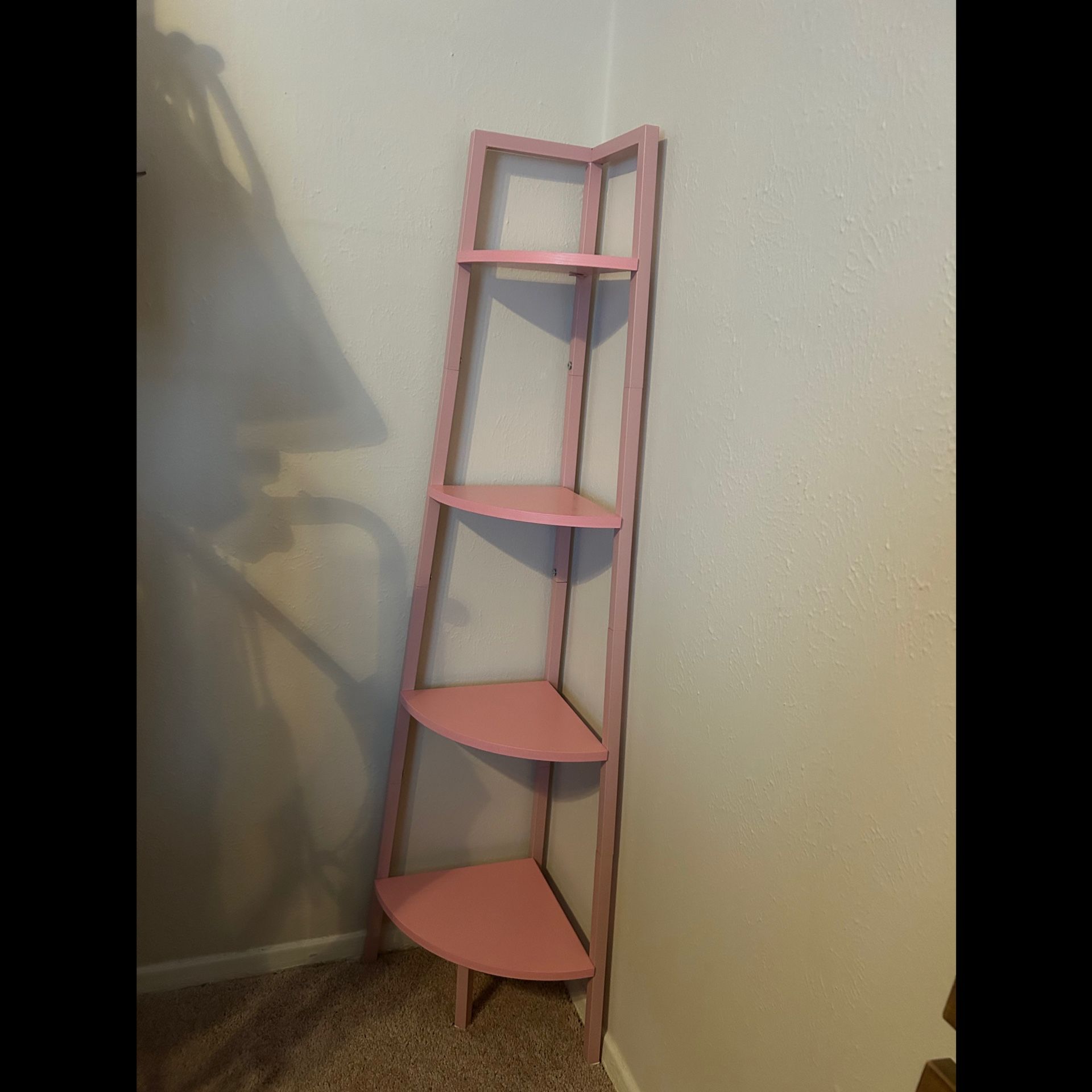 Pink Corner Shelf
