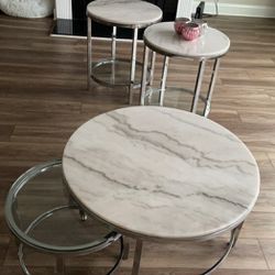 4 Piece Living Room Coffee Table Set