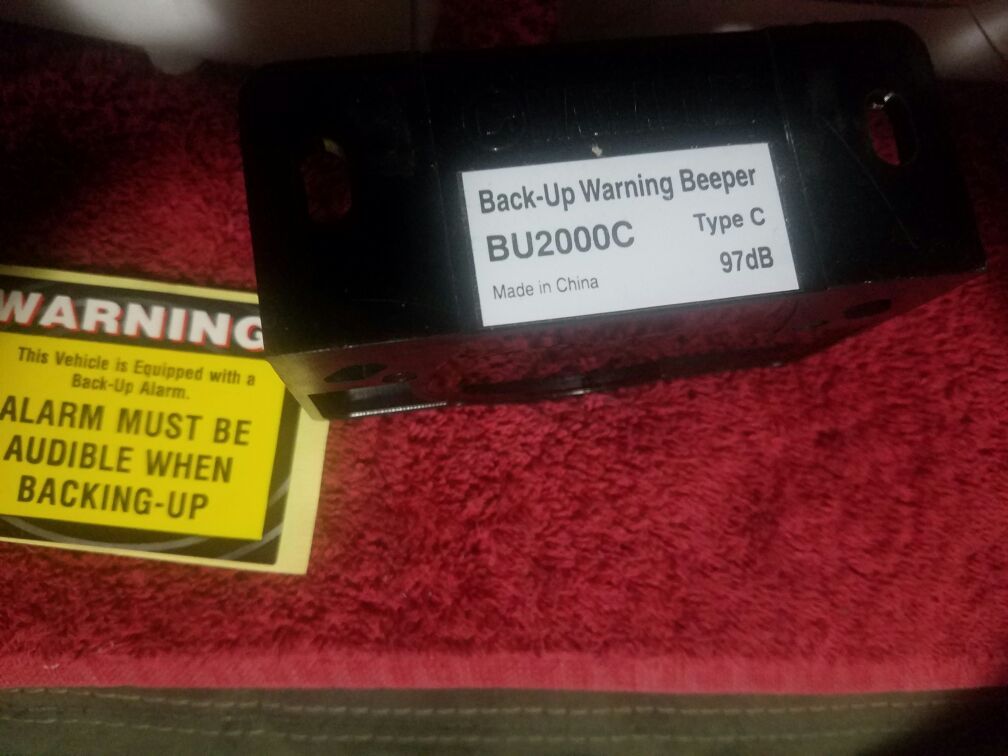 Back alarm