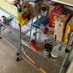Free Wheeled Shelving Closet/Pantry organizers 