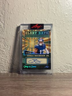 Glory Days Glory Of The Game Odell Beckham Jr Autograph 10/35
