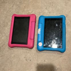 Two Kids Amazon Tablets 