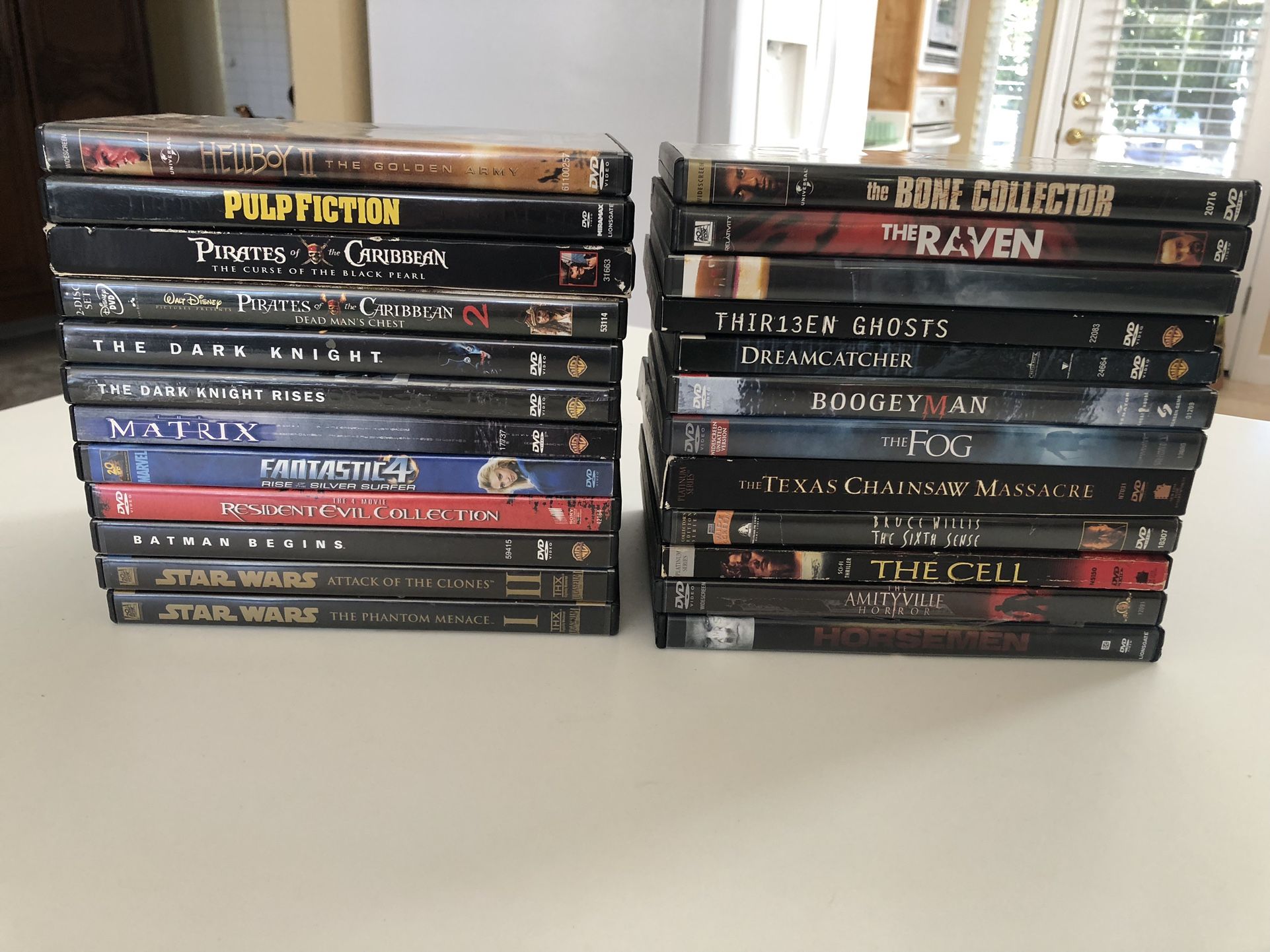 24 Action/Horror Collection Of DVD’s Lot Of 24 Great Titles