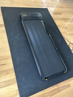 Under Desk Walking Pad Treadmill with Remote + Floor Mat - 220 lb
